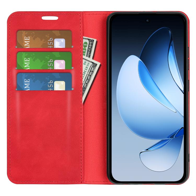 For OPPO Reno13 5G Retro-skin Magnetic Suction Leather Phone Case