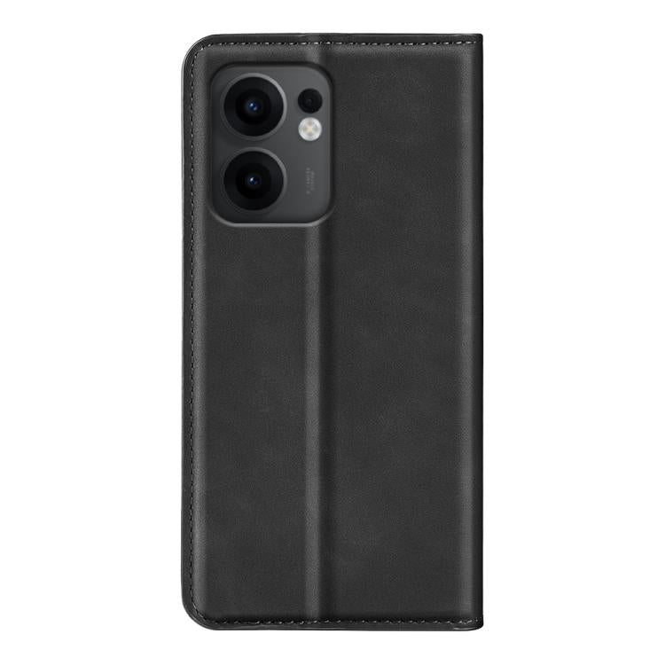 For OPPO Reno13 F Retro-skin Magnetic Suction Leather Phone Case