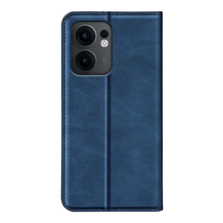 For OPPO Reno13 F Retro-skin Magnetic Suction Leather Phone Case