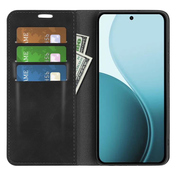 For OPPO Reno14 5G Global Retro-skin Magnetic Suction Leather Phone Case