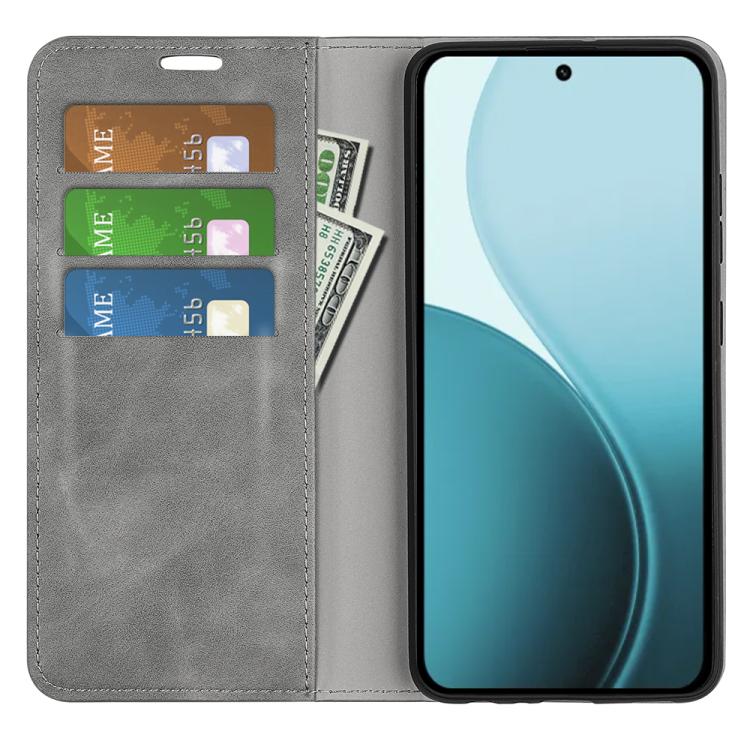 For OPPO Reno14 5G Global Retro-skin Magnetic Suction Leather Phone Case