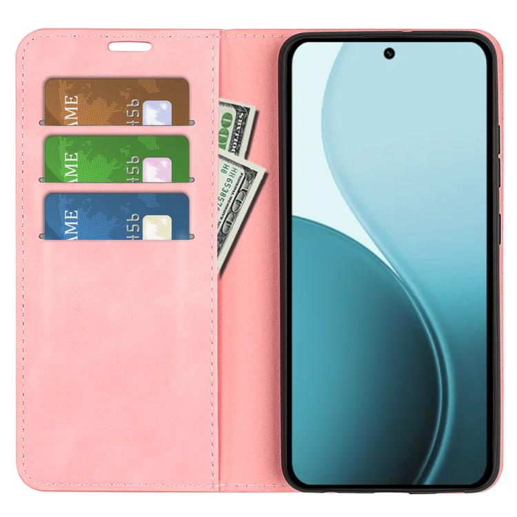 For OPPO Reno14 5G Global Retro-skin Magnetic Suction Leather Phone Case