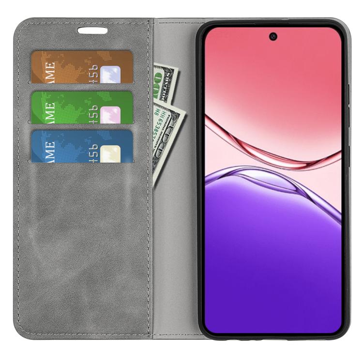For OPPO A5 Pro 5G Global Retro-skin Magnetic Suction Leather Phone Case