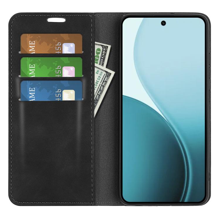 For OPPO Reno14 F 5G Retro-skin Magnetic Suction Leather Phone Case