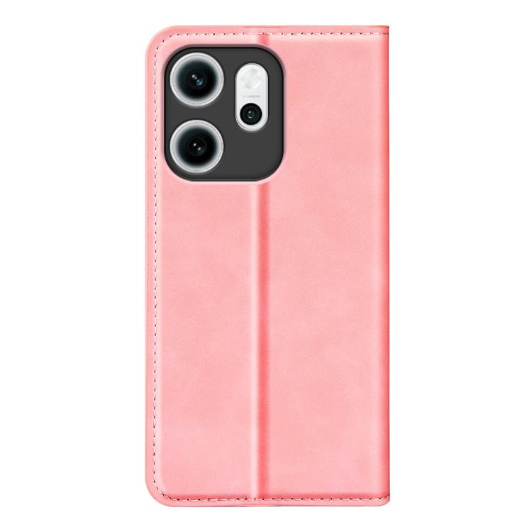 For OPPO Reno14 F 5G Retro-skin Magnetic Suction Leather Phone Case
