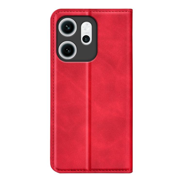 For OPPO Reno14 F 5G Retro-skin Magnetic Suction Leather Phone Case