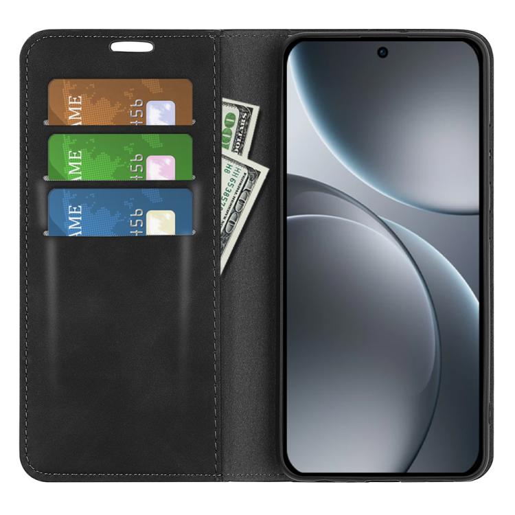 For OPPO Find X9 Retro-skin Magnetic Suction Leather Phone Case
