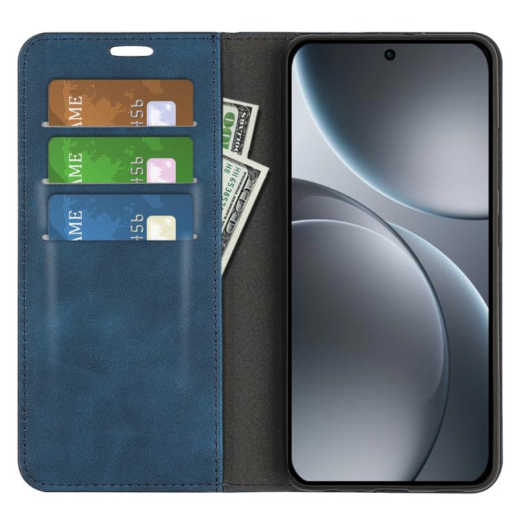 For OPPO Find X9 Retro-skin Magnetic Suction Leather Phone Case