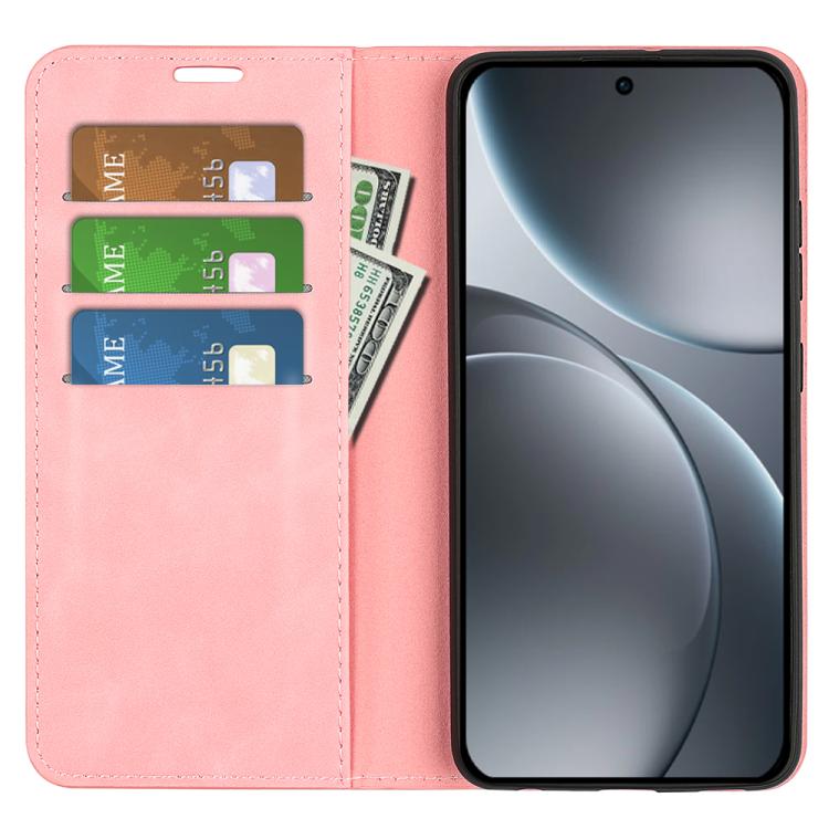 For OPPO Find X9 Retro-skin Magnetic Suction Leather Phone Case