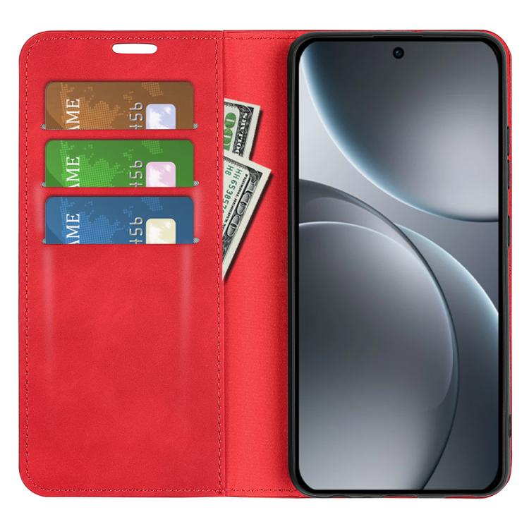 For OPPO Find X9 Retro-skin Magnetic Suction Leather Phone Case