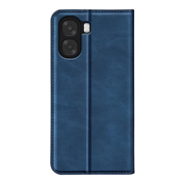For OPPO A6x 4G / 5G Retro-skin Magnetic Suction Leather Phone Case