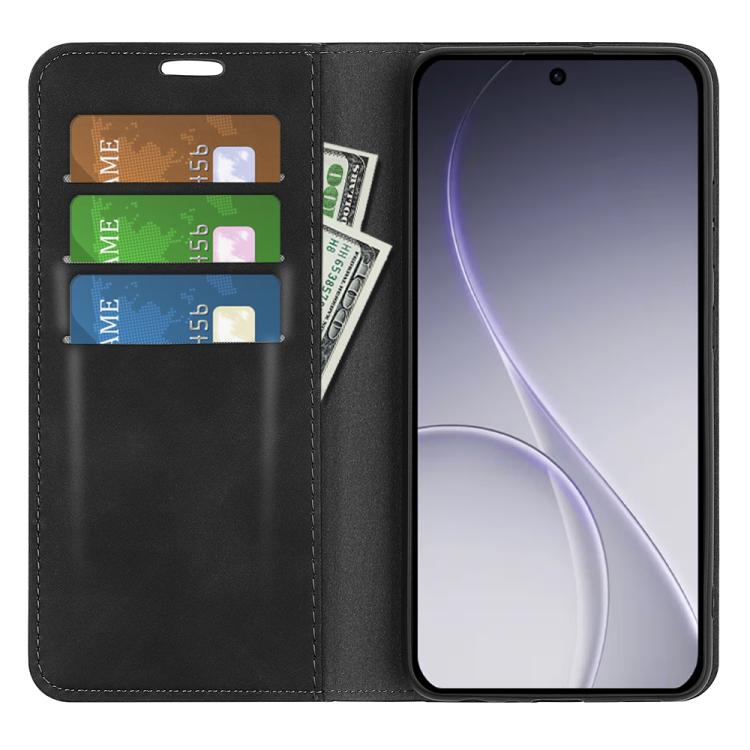For OPPO Reno15 F 5G Retro-skin Magnetic Suction Leather Phone Case