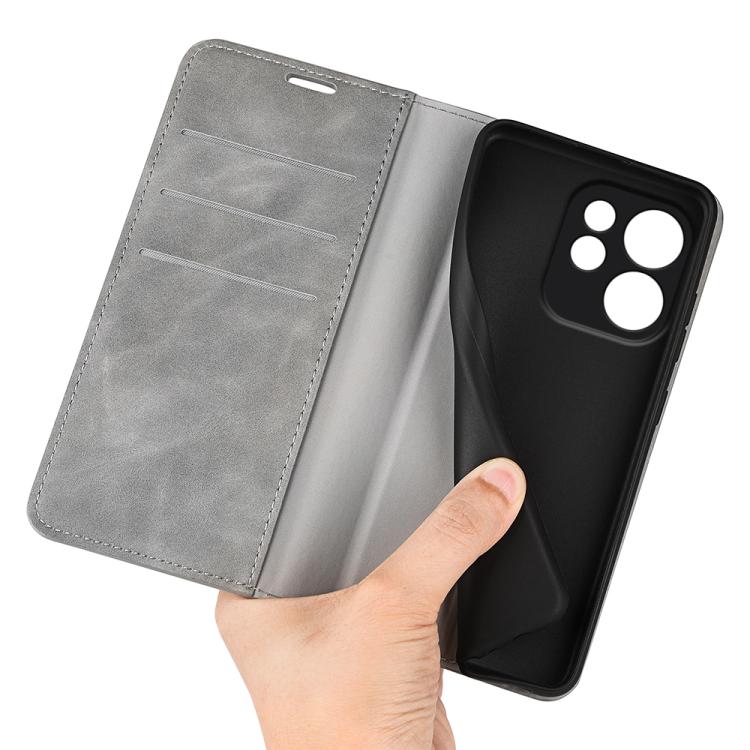 For OPPO Reno15 F 5G Retro-skin Magnetic Suction Leather Phone Case