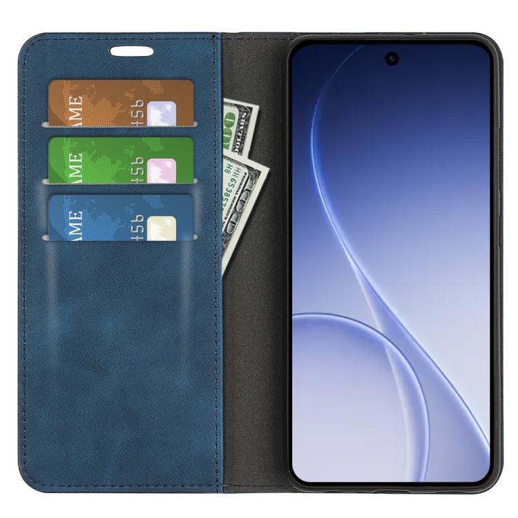 For OPPO Reno15 5G Global Retro-skin Magnetic Suction Leather Phone Case