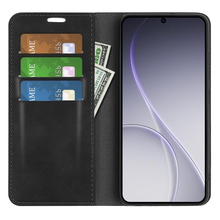 For OPPO Reno15 Pro Max Global Retro-skin Magnetic Suction Leather Phone Case