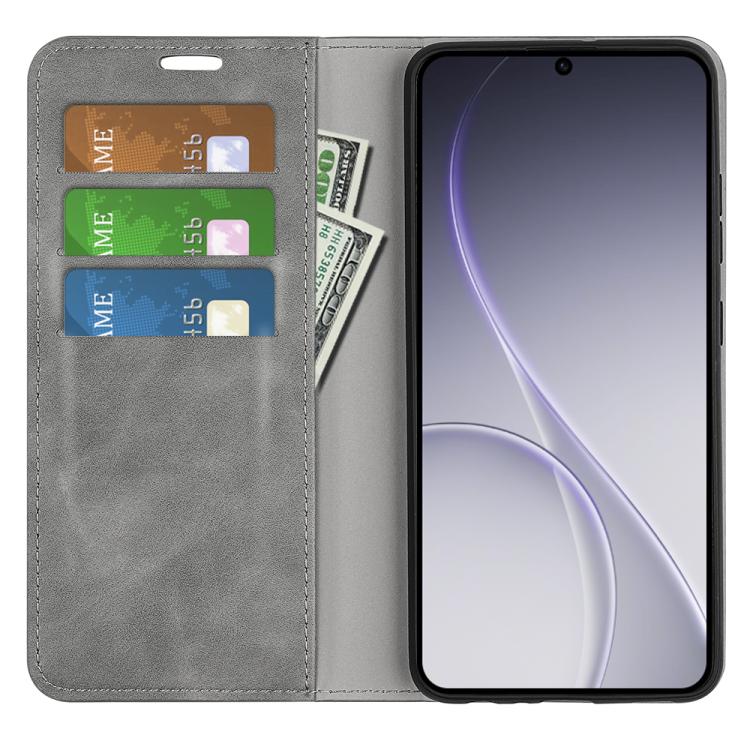 For OPPO Reno15 Pro Max Global Retro-skin Magnetic Suction Leather Phone Case