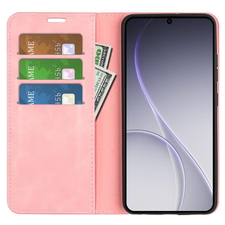For OPPO Reno15 Pro Max Global Retro-skin Magnetic Suction Leather Phone Case