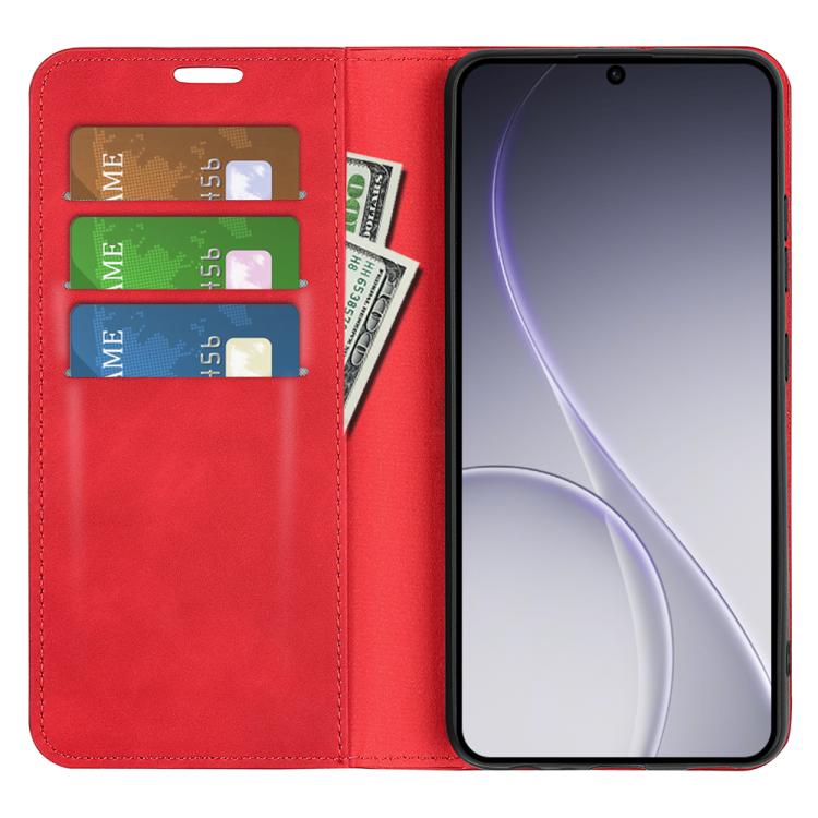 For OPPO Reno15 Pro Max Global Retro-skin Magnetic Suction Leather Phone Case