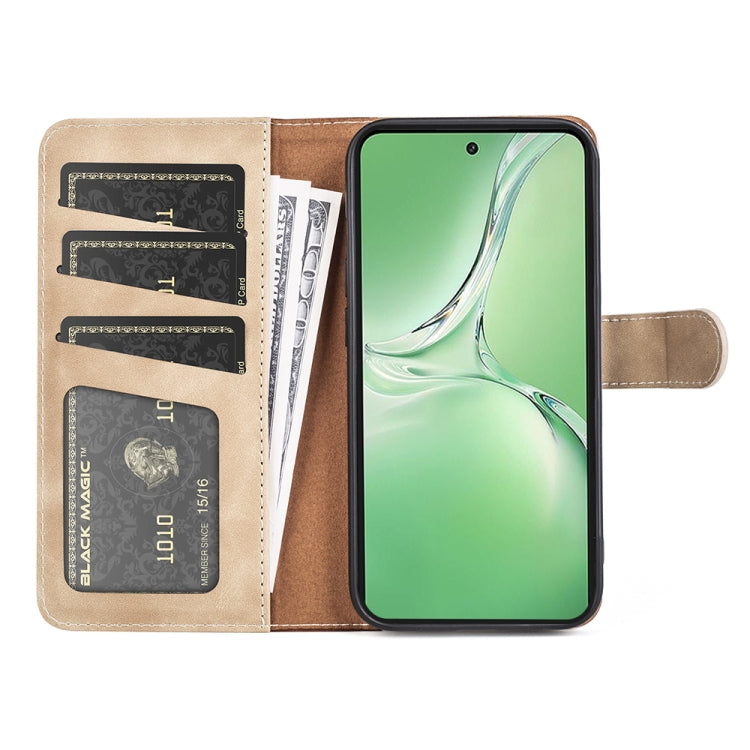 For OPPO K12 Stitching Horizontal Flip Leather Phone Case