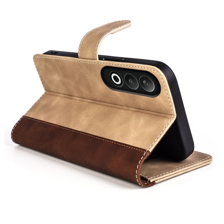 For OPPO K12 Stitching Horizontal Flip Leather Phone Case