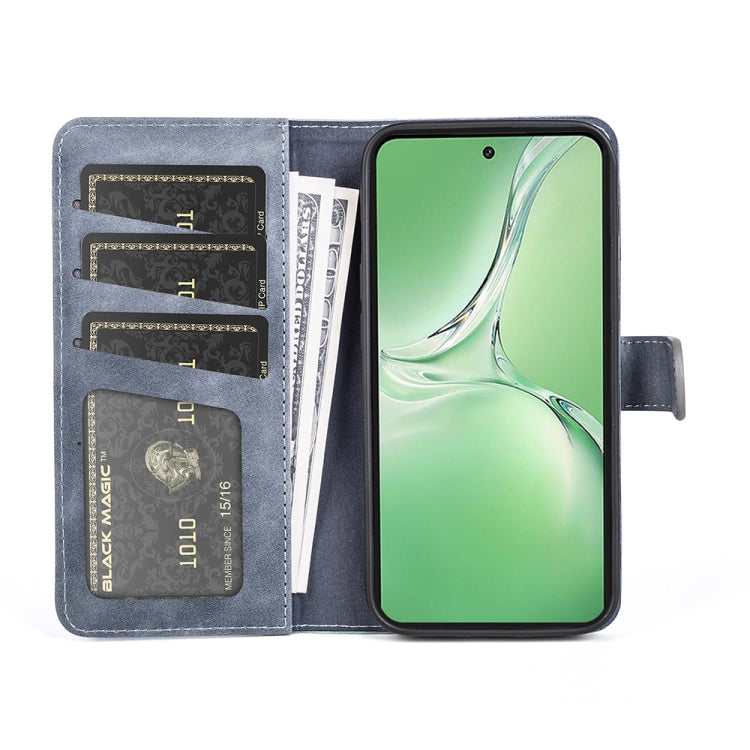 For OPPO K12 Stitching Horizontal Flip Leather Phone Case