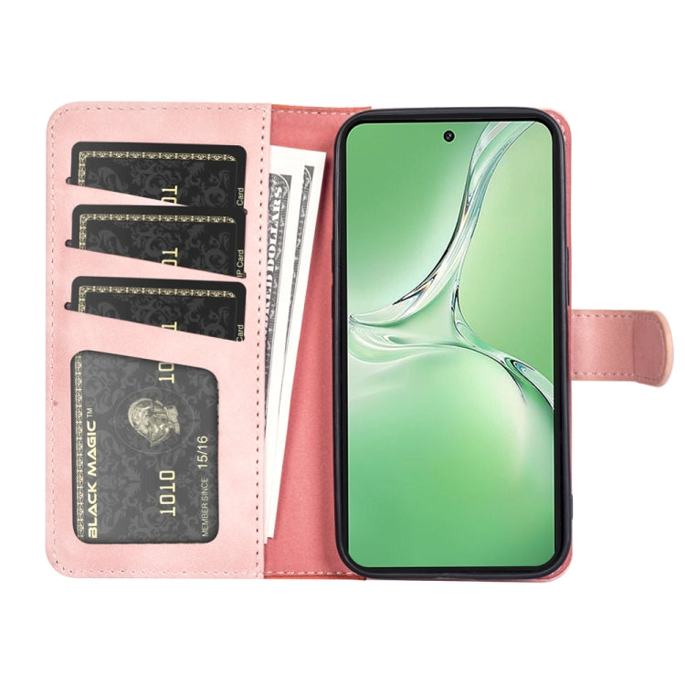 For OPPO K12 Stitching Horizontal Flip Leather Phone Case
