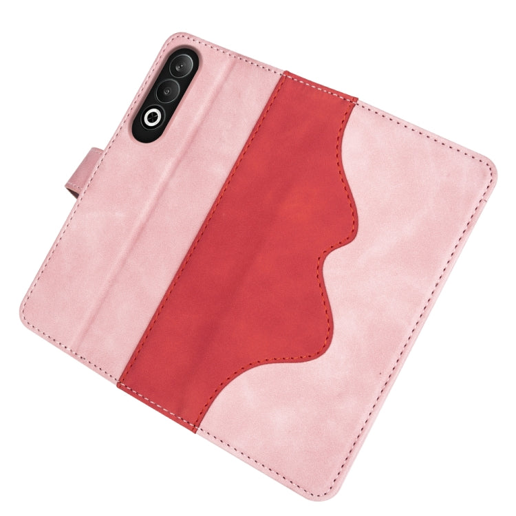 For OPPO K12 Stitching Horizontal Flip Leather Phone Case