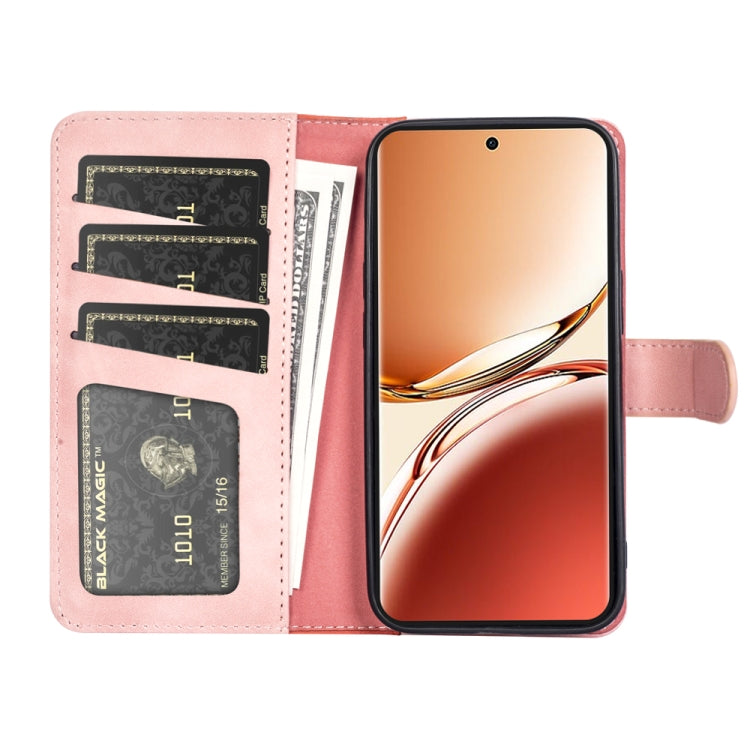 For OPPO A3 Pro 5G China Stitching Horizontal Flip Leather Phone Case