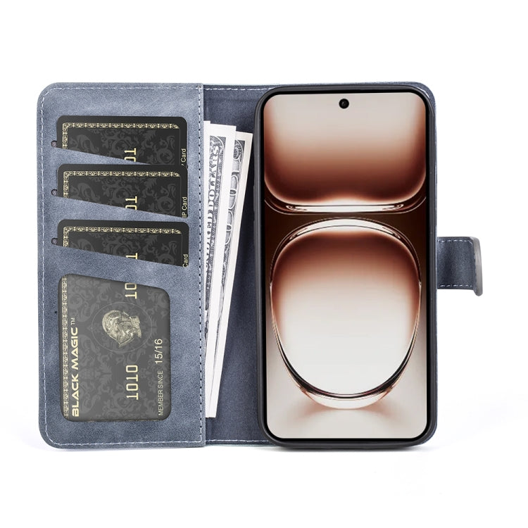 For OPPO Reno12 5G Global Stitching Horizontal Flip Leather Phone Case
