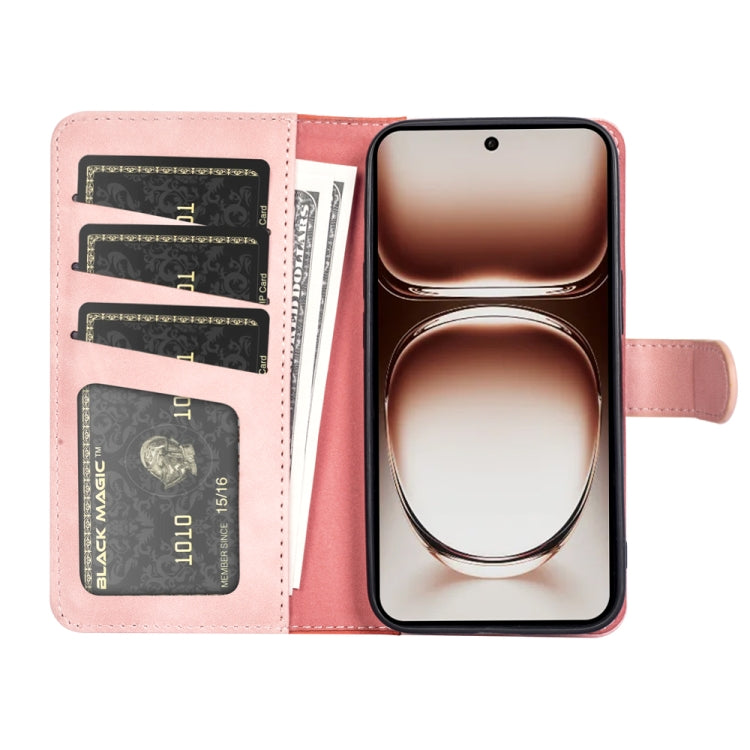 For OPPO Reno12 5G Global Stitching Horizontal Flip Leather Phone Case