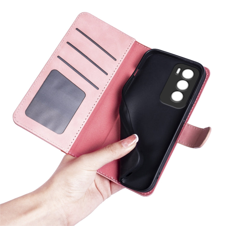 For OPPO Reno12 5G Global Stitching Horizontal Flip Leather Phone Case