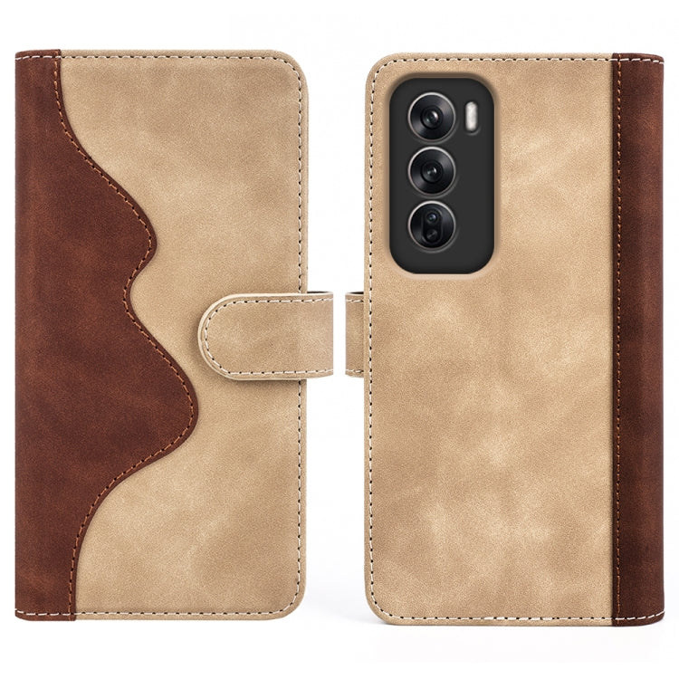 For OPPO Reno12 Pro 5G Global Stitching Horizontal Flip Leather Phone Case