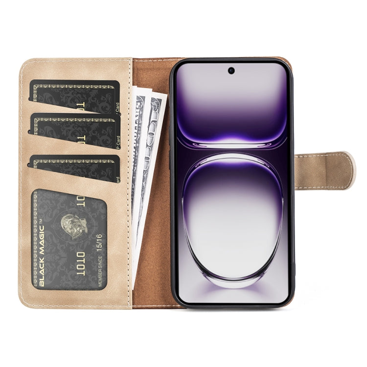 For OPPO Reno12 Pro 5G Global Stitching Horizontal Flip Leather Phone Case