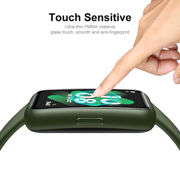 For Huawei Band 10 2pcs ENKAY 3D Full Coverage Soft PC Edge PMMA HD Screen Film