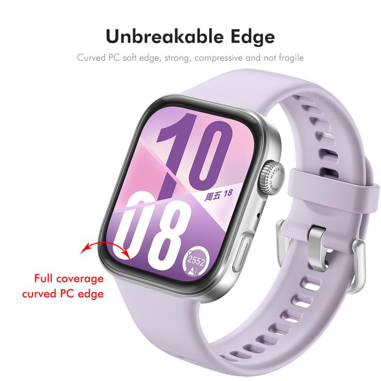 For Huawei Watch Fit 4 2pcs ENKAY 3D Full Coverage Soft PC Edge PMMA HD Screen Film