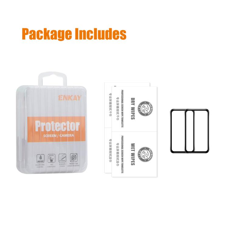 For Huawei Band 11 Pro 2pcs ENKAY 3D Full Coverage Soft PC Edge PMMA HD Screen Film