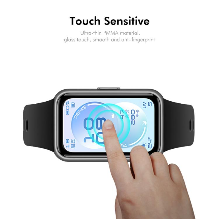 For Huawei Band 11 2pcs ENKAY 3D Full Coverage Soft PC Edge PMMA HD Screen Film