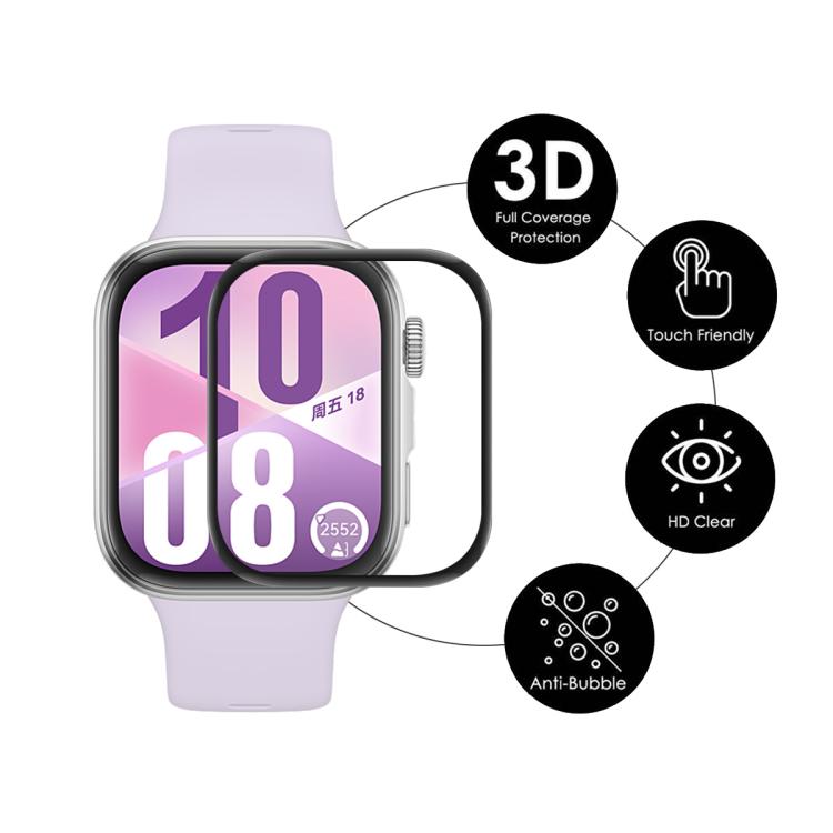 For Huawei Watch Fit 4 5pcs ENKAY 3D Full Coverage Soft PC Edge PMMA HD Screen Film