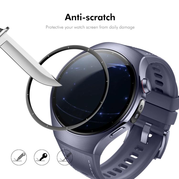 For Huawei Watch 5 46mm 5pcs ENKAY 3D Full Coverage Soft PC Edge PMMA HD Screen Film