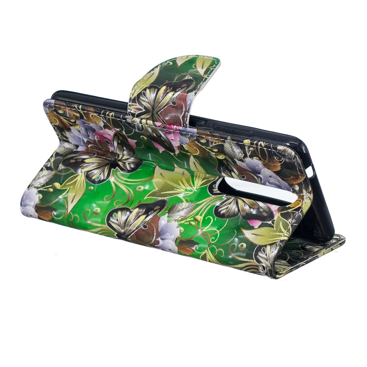 3D Colored Drawing Pattern Horizontal Flip Leather Case for Nokia 5.1, with Holder & Card Slots & Wallet