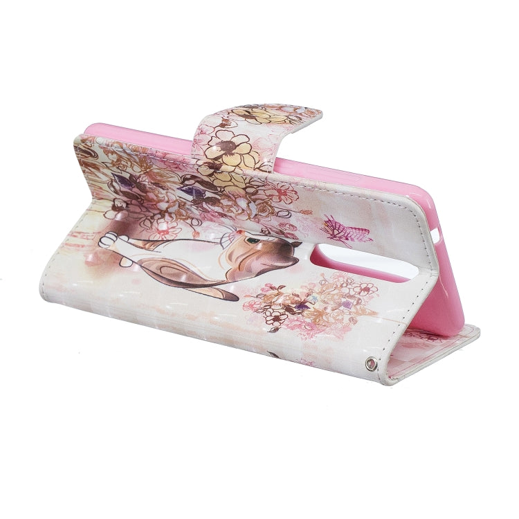 3D Colored Drawing Pattern Horizontal Flip Leather Case for Nokia 5.1, with Holder & Card Slots & Wallet