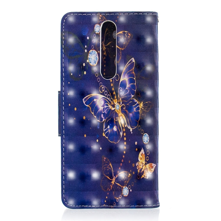 3D Colored Drawing Pattern Horizontal Flip Leather Case for Nokia 5.1, with Holder & Card Slots & Wallet