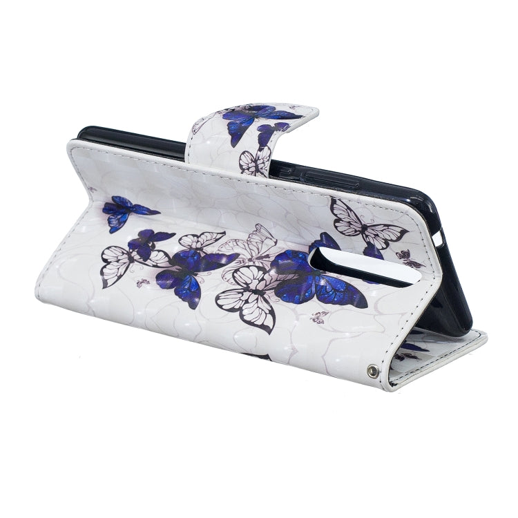 3D Colored Drawing Pattern Horizontal Flip Leather Case for Nokia 5.1, with Holder & Card Slots & Wallet