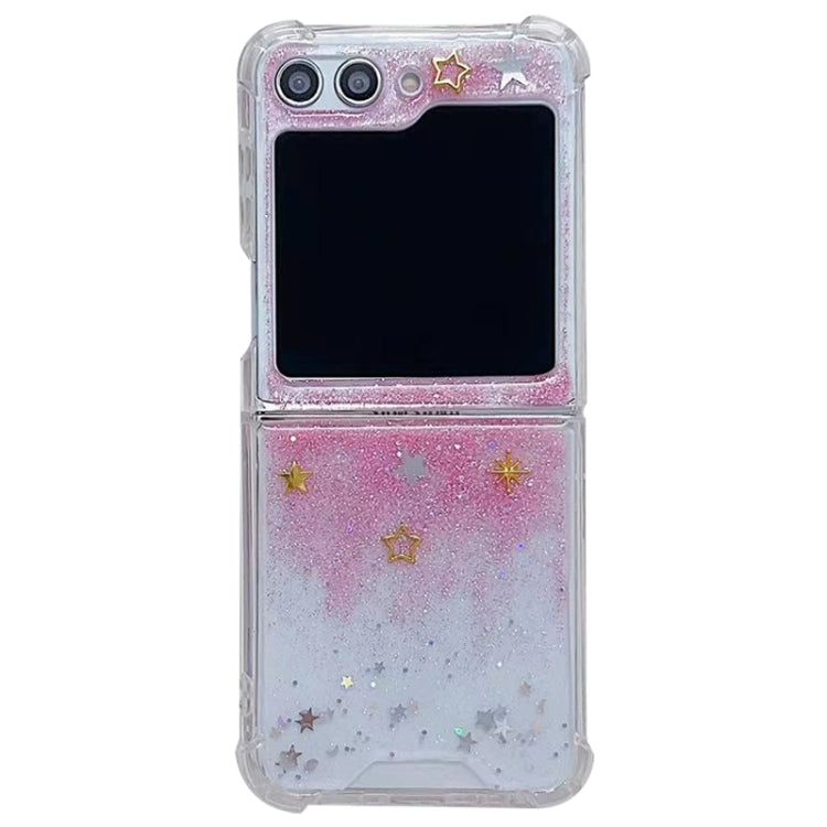For Samsung Galaxy Z Flip7 FE / Flip6 Glitter Meteor  Shockproof Epoxy TPU Phone Case