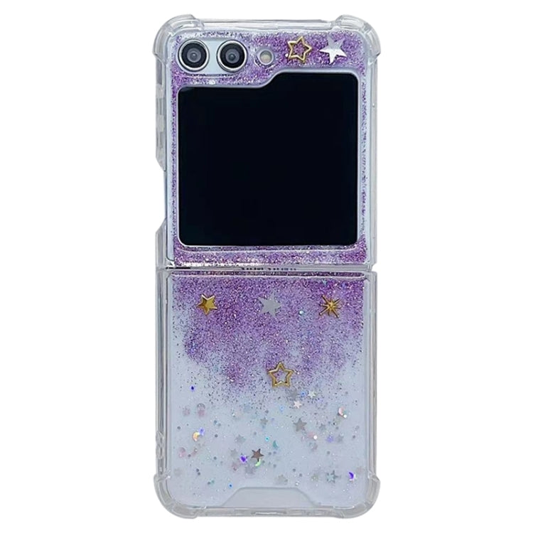 For Samsung Galaxy Z Flip7 FE / Flip6 Glitter Meteor  Shockproof Epoxy TPU Phone Case