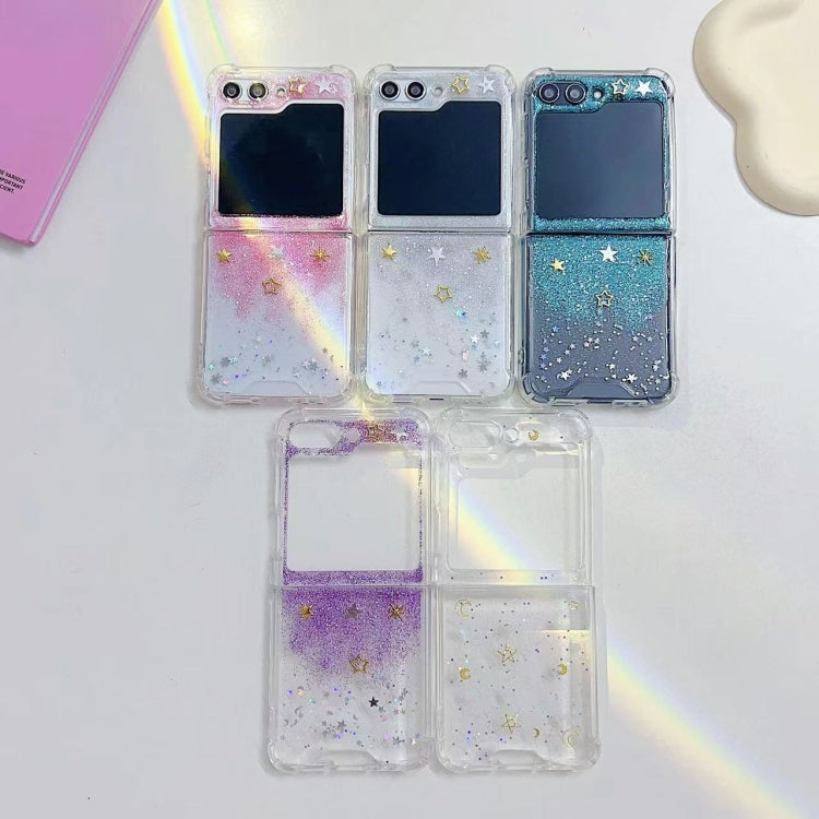 For Samsung Galaxy Z Flip7 FE / Flip6 Glitter Meteor  Shockproof Epoxy TPU Phone Case