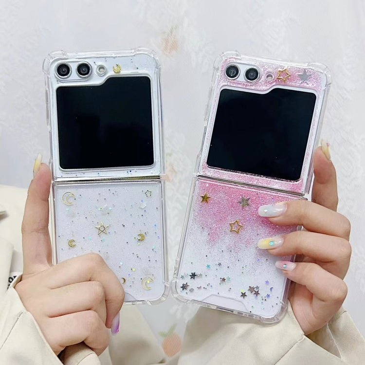 For Samsung Galaxy Z Flip7 FE / Flip6 Glitter Meteor  Shockproof Epoxy TPU Phone Case
