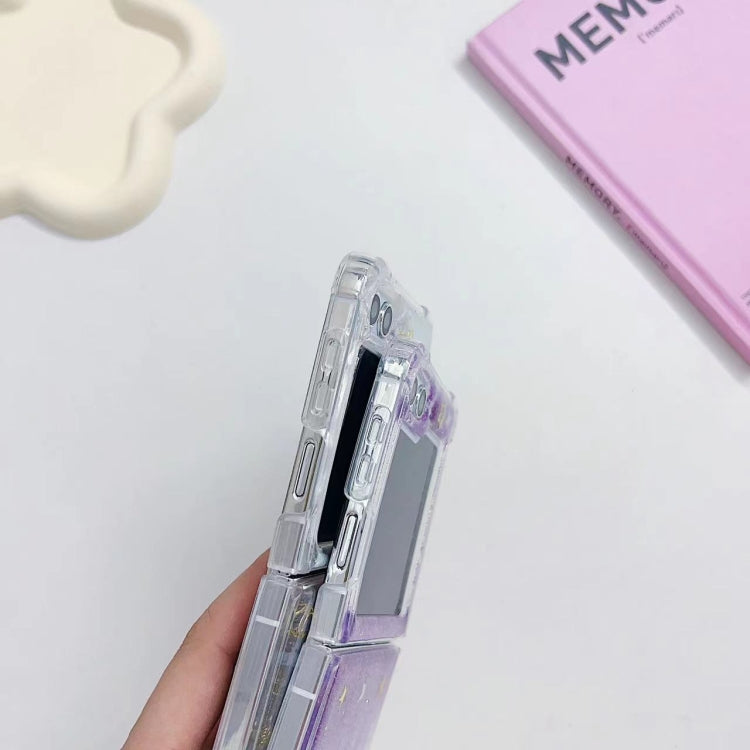 For Samsung Galaxy Z Flip7 FE / Flip6 Glitter Meteor  Shockproof Epoxy TPU Phone Case