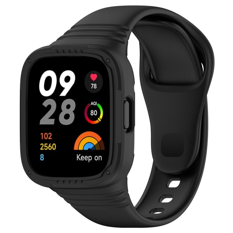 For Redmi Watch 3 Integrated Fully Enclosed Silicone Watch Band