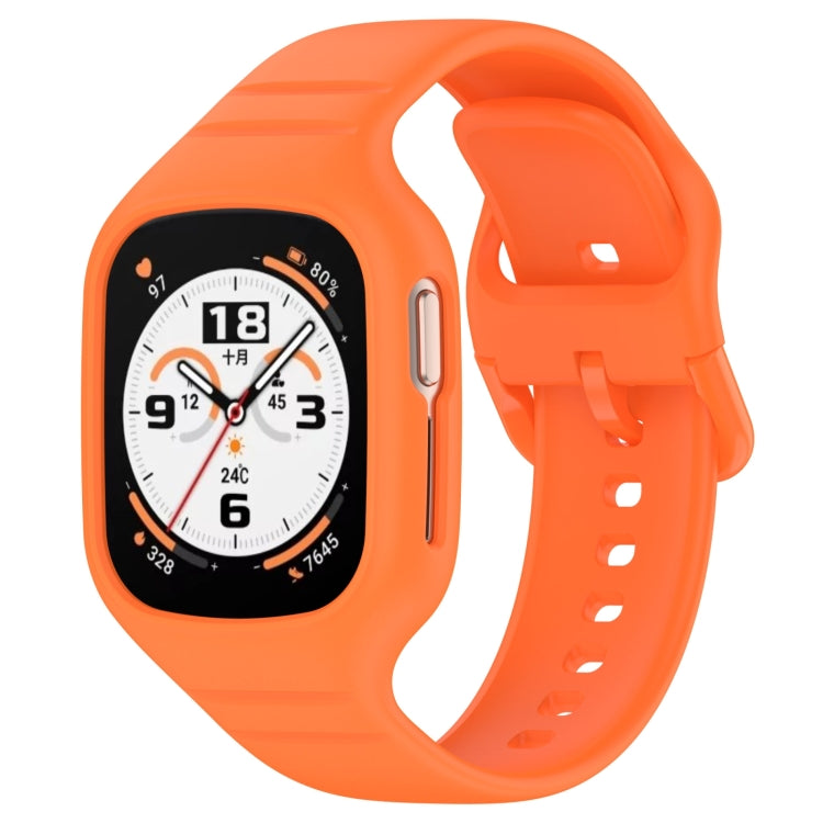 For Honor Watch 4 Integrated Fully Enclosed Silicone Watch Band